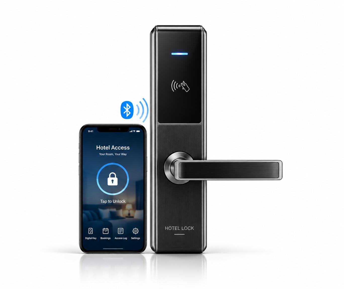 ORBITA Bluetooth Mobile App Hotel Door Lock - Wireless Smart Entry System